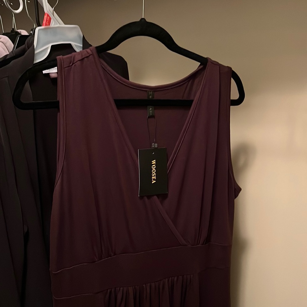 WOOSEA brown maxi dress - Picture 2 of 6